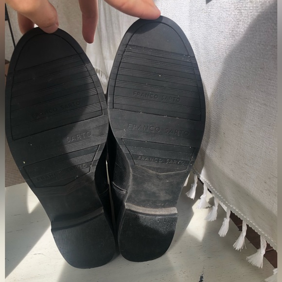 Franco Sarto Black Leather Boots - Picture 4 of 5